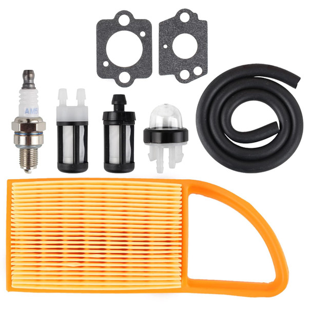 partszen 4229 120 1800 Air Filter for Stihl BG45 BG46 BG55 BG65 BG85 SH55 SH85 BR45C Blower with Fuel Filter Spark Plug Primer Bulb Tune Up Kit, 2 Pcs partszen 4229 120 1800 Air Filter for Stihl BG45 BG46 BG55 BG65 BG85 SH55 SH85 BR45C Blower with Fuel Filter Spark Plug Primer Bulb Tune Up Kit, 2 Pcs