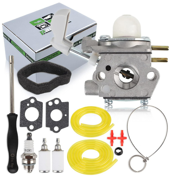 partszen 308054114 308054075 Carburetor for Homelite Carburetor Fits for 26B Leaf Blower UT09526 with Carburetor Adjusting Tool Air Filter partszen 308054114 308054075 Carburetor for Homelite Carburetor Fits for 26B Leaf Blower UT09526 with Carburetor Adjusting Tool Air Filter