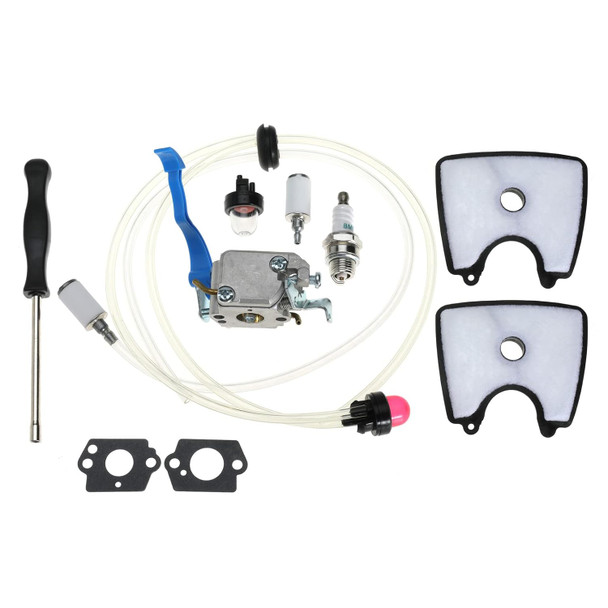 Carburetor with Air Filter Fuel Line Kit for Husqvarna 125B 125BX 125BVX Jonsered B2126 BV2126 Leaf Blower Trimmer Replace Zama C1Q-W37 545081811 545112101 590460102 Carburetor with Air Filter Fuel Line Kit for Husqvarna 125B 125BX 125BVX Jonsered B2126 BV2126 Leaf Blower Trimmer Replace Zama C1Q-W37 545081811 545112101 590460102