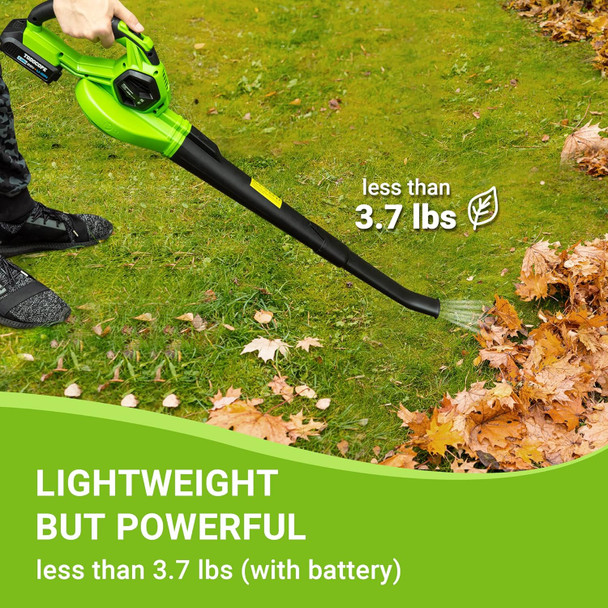 TODOCOPE 20V Cordless Leaf Blower with Battery and Charger, Electric Leaf Blower Vacuum, Battery Leaf Blower Cordless for Lawn, Variable Speed, Lightweight, Quick Charge, Green, (TDC-CB20) TODOCOPE 20V Cordless Leaf Blower with Battery and Charger, Electric Leaf Blower Vacuum, Battery Leaf Blower Cordless for Lawn, Variable Speed, Lightweight, Quick Charge, Green, (TDC-CB20)