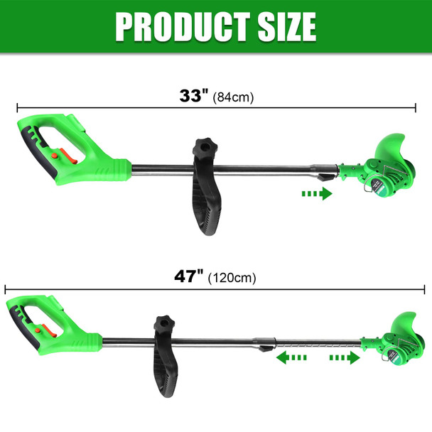 Cordless String Trimmer Battery Powered, 21V Lightweight Weed Wacker, with 9 Cutting Blades, 47 Inch Powerful Weed Eater (Tool Only, Battery not Included) Cordless String Trimmer Battery Powered, 21V Lightweight Weed Wacker, with 9 Cutting Blades, 47 Inch Powerful Weed Eater (Tool Only, Battery not Included)