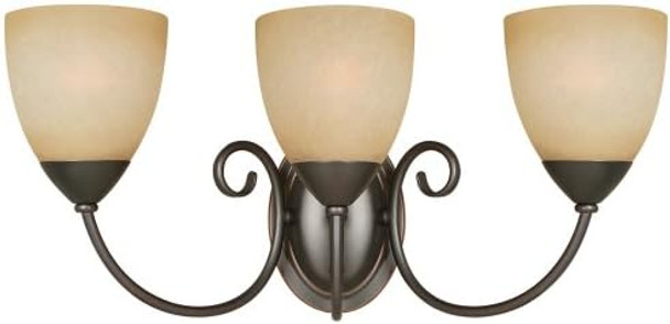 543850 Berkshire 20-1/4-Inch By 8-3/4-Inch Bath/Wall Lighting Fixture, Classic Bronze