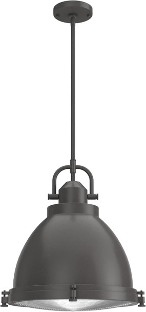 Hunter - Bridgemoor 3-Light Noble Bronze, Medium Size Pendant Light, Dimmable, Industrial Style, Dome Shaped, For Bedrooms, Kitchens, Dining, Living Rooms - 19100