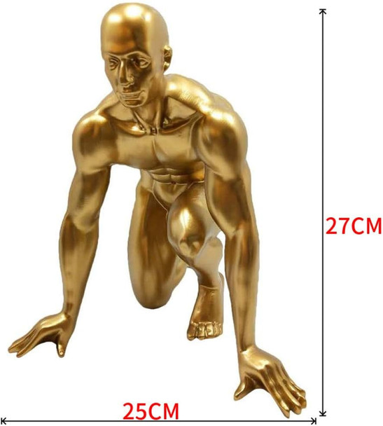 Decor Statues Race Start Athlete Handmade Resin Sprinter Figurine Sports Art And Craft Accessories Sculpture