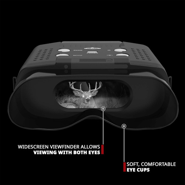 Hike Crew Digital Night Vision Binoculars, Capture Hd Photos & Videos, See Clear In 100% Total Darkness, Long Viewing Distance, Large Viewing Lcd Screen, Infrared Night Vision Goggles For Hunting