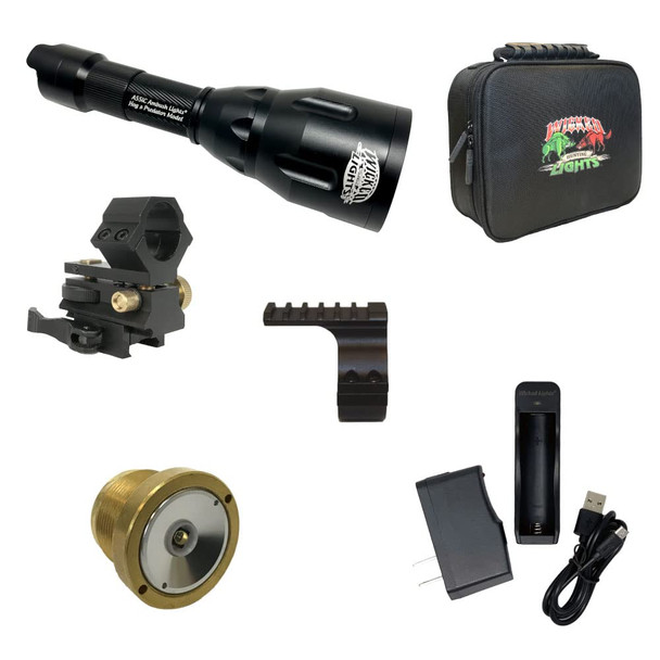 Wicked Lights A55Ic Infrared Night Hunting Light Kit For Night Vision Devices, Coyote, Fox, Bobcat, Hogs, And Predators
