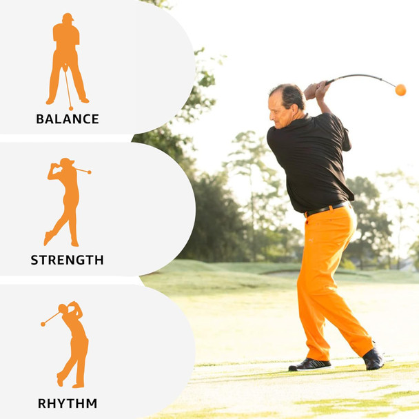 Orange Whip Golf Swing Trainer Aid Patented & Made in USA for Improved Rhythm, Flexibility, Balance, Tempo, and Strength *American Made* Orange Whip Golf Swing Trainer Aid Patented & Made in USA for Improved Rhythm, Flexibility, Balance, Tempo, and Strength *American Made*