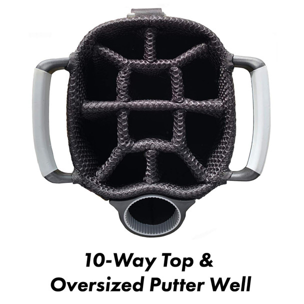 Team Golf MLB Victory Golf Cart Bag, 10-way Top with Integrated Dual Handle & External Putter Well, Cooler Pocket, Padded Strap, Umbrella Holder & Removable Rain Hood