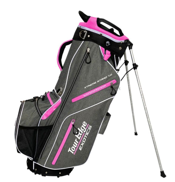 Tour Edge Exotics Xtreme Stand 7.0 Bag-Heath-Pink-White, One Size (UBAE7SB06) Tour Edge Exotics Xtreme Stand 7.0 Bag-Heath-Pink-White, One Size (UBAE7SB06)