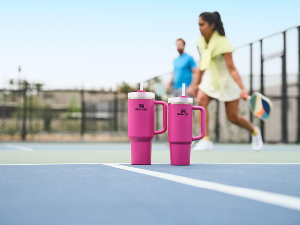 STANLEY Quencher H2.0 Tumbler with Handle and Straw 40 oz | Flowstate 3-Position Lid | Cup Holder Compatible for Travel | Insulated Stainless Steel Cup | BPA-Free | Fuchsia