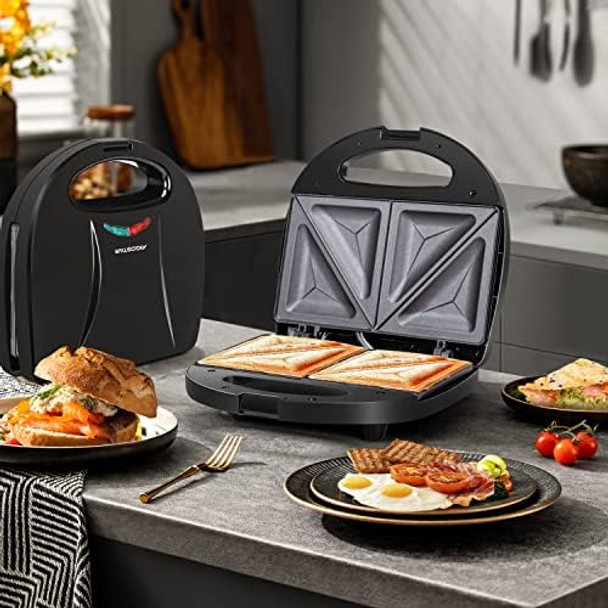 Aigostar Sandwich Maker Panini Press Grill And Aigostar 12 Cup Coffee Maker Programmable Coffee Maker With Reusable Filter