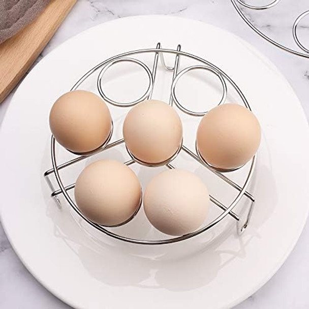 Egg Steamer Rack Alamic Egg Rack Steamer Trivet Basket Stand For Instant Pot 3 Quart Accessories And Pressure Cooker 3 Qt Accessories Stainless Steel - 1 Pack