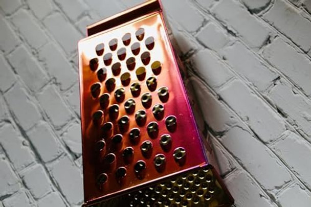 Large Stainless Steel 4 Sides Grater Slicer With Handle Multifunctional Cutter Planing For Ginger Garlic Cucumbers Carrots Cheese Potato Ergonomic Design Kitchen Gadgets Accessories Gold