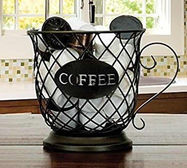 Boston Warehouse Coffee Mug Kup Keeper Storage Basket20 Pods Boston Warehouse Coffee Mug Kup Keeper Storage Basket20 Pods
