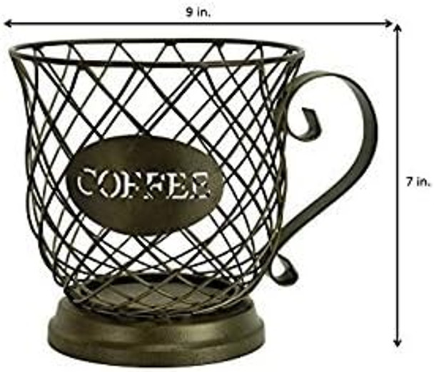 Boston Warehouse Coffee Mug Kup Keeper Storage Basket20 Pods Boston Warehouse Coffee Mug Kup Keeper Storage Basket20 Pods