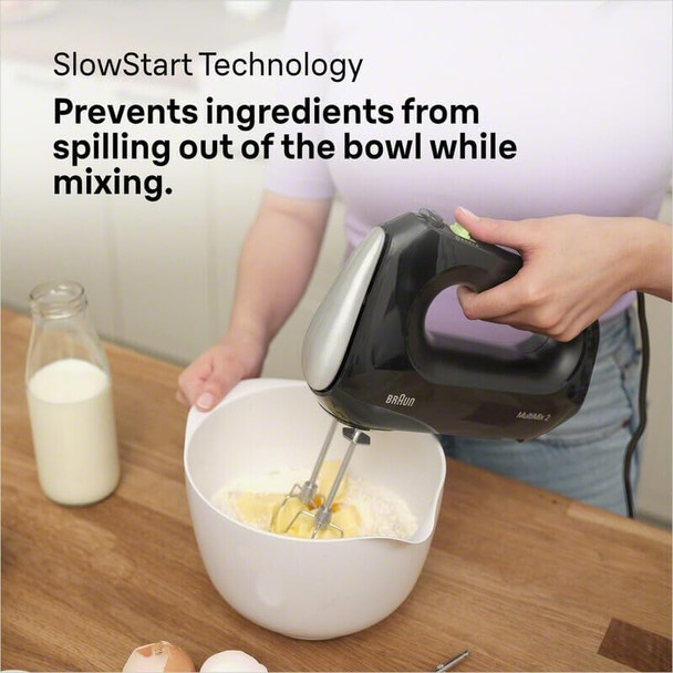 Braun Multimix 2 Hand Mixer Black - Beaters Dough Hooks Accessory Bag Braun Multimix 2 Hand Mixer Black - Beaters Dough Hooks Accessory Bag