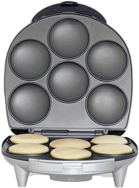Brentwood Ar-136 6 Piece Non-Stick Arepa Maker Silver 1"