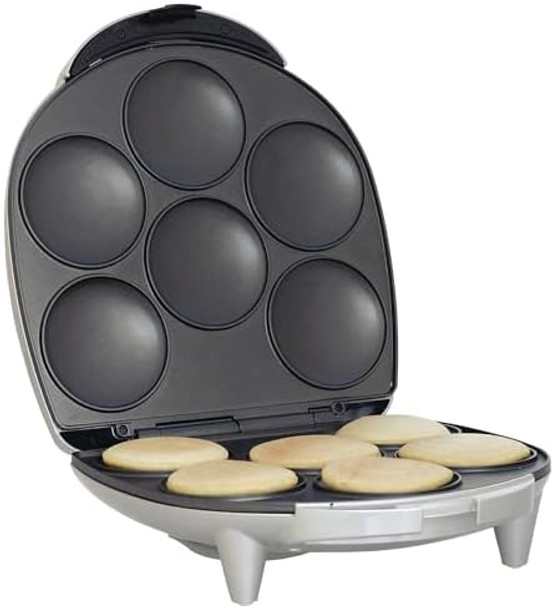 Brentwood Ar-136 6 Piece Non-Stick Arepa Maker Silver 1"