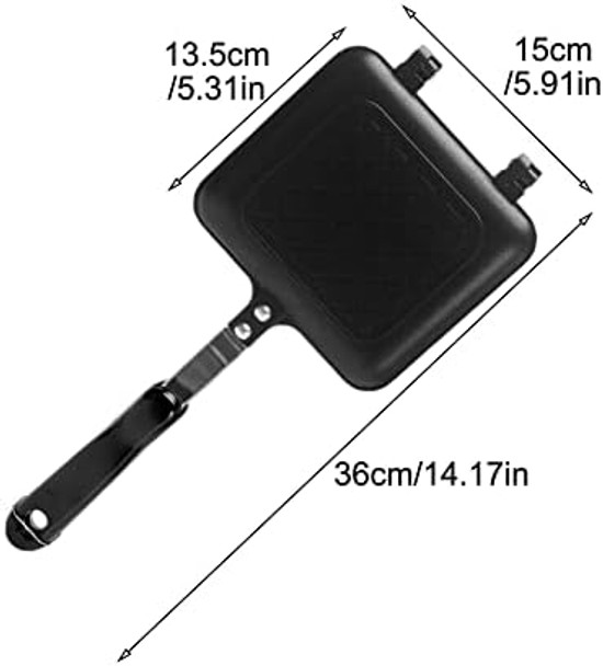 Grilled Sandwich Panini Maker Mini Waffle Maker Panini Hot Sandwich Maker Pan Nonstick Double Sided Frying Pan Home Kitchen Breakfast Machine