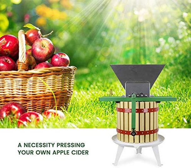 Fruit And Apple Crusher With Stand - 7L Manual Juicer Grinderportable Fruit Scratter Pulper For Wine And Cider Pressing(With stand )