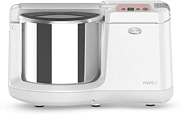 Ultra Mini T Table Top 1.25L Wet Grinder With Atta Kneader & Digital Timer 110-Volt ( Model) White