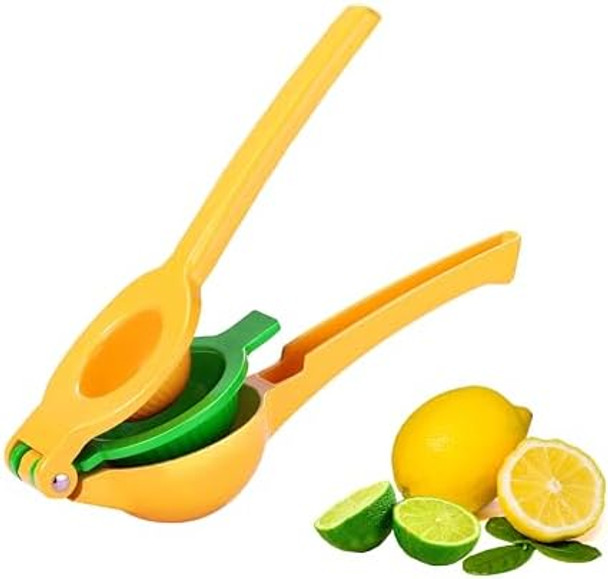 Kitchen Lemon Squeezer- Metal Squeezer-Citrus Juicer- Manual Press Extracting Squeezer For Lemon (Yellow)