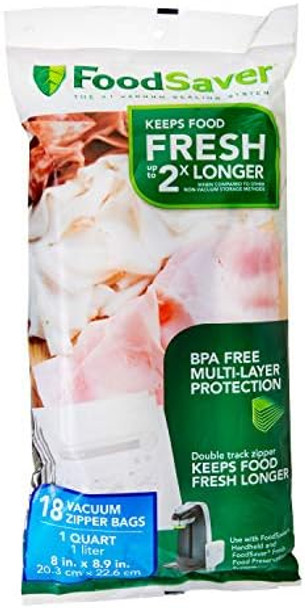 Foodsaver Vacuum Sealer Bags Rolls And Quart Bags For Custom Fit Airtight Food Storage