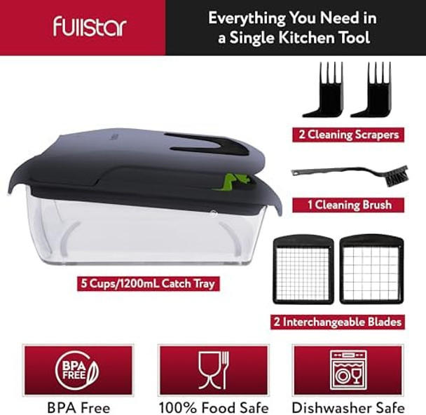 Fullstar Bundle: Chopper With 2 Piece Silicone Lids