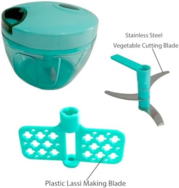 Easy Pull Smart Chopper Vegetable Cutter And Food Processor Vegetable Cutter Handheld Food Mixer Garlic Nuts Meat And Fruit Veggies Mini Hand Pull String Onion
