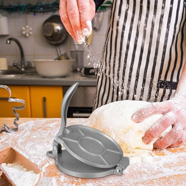Garneck 6.5 Inch Tortilla Press & Roti Maker - Dough Press For Quesadillas & Empanadas