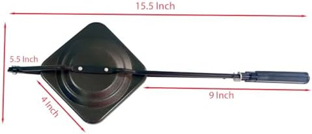 Sandwich Maker Toaster Sandwich Pan Nonstick Coating Gas Sandwich Hand Toaster Hot Sandwich Maker Panini Press Size 15.5 X 5.5 X 1 Inch