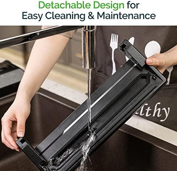 Geryon Vacuum Sealer Machine Black And 120Counts Vacuum Sealer Bags