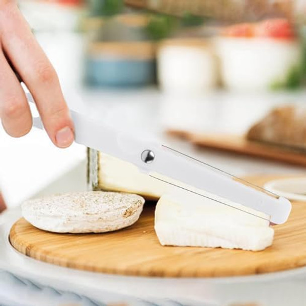 3 Pieces Cheese Butter Slicer Original Wire Cutter Tool Stainless Steel Wire Plastic Handle For Kitchen Cutting Polished Cheese Slicer Board Block Cheese And Butter Slicer Tool