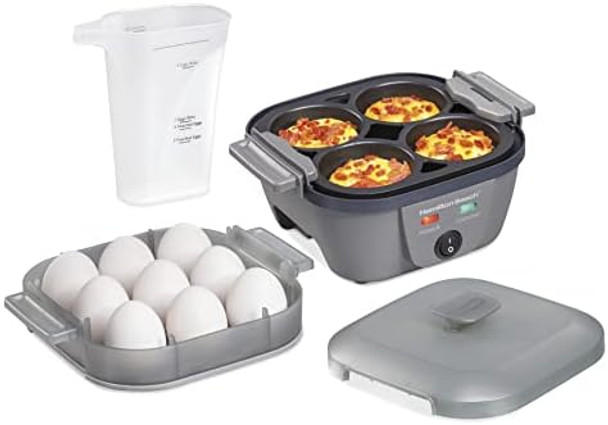 Hamilton Beach Egg Cookers Bundle - Egg Bite Maker Hard Boiler & Poacher (25510 + 25508)