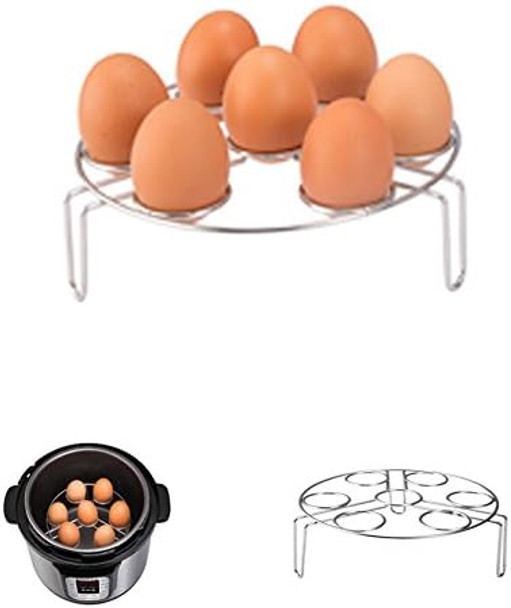 Stainless Steel Steamer Basket With Egg Steam Rack Trivet Compatible With Instant Pot 56 Qt Electric Pressure Cooker