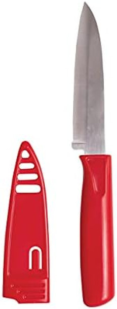 Helen'S Asian Kitchen Universal Picnic Knife With Storage Sheath High-Carbon Stainless Steel 4-Inch
