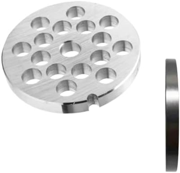 #12 Stainless Steel 12/25" Meat Grinder Plate Heavy Duty 12Mm Medium Plate For Most Regular Sausages As Well As #12 Meat Grinder Blade Stainless Steel Knife Cutter Tools Accessories Of Meat Grinders