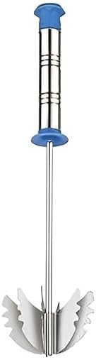 Stainless Steel Stylish Spring Mixi Egg Lassi Butter Milk Maker Mixer Hand Blender (Steel Mixi) - Multicolor