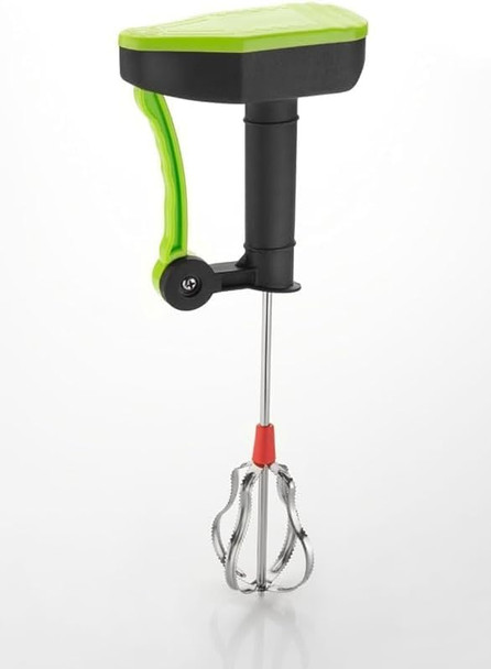 Manual Hand Held Press Blender Powerless Hand Held Blender Press And Relax Handle For Performance With Ss Blade Mixer For Coffee Cream Eggmilkshake Lassi (Pack Of 1/Green)