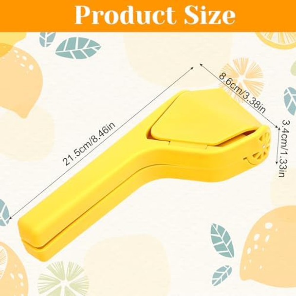 Yellow Lemon Squeezers Effortless Lime Juicer Manual Flat Citrus Press Easy Squeeze Fold-Flat Squeezer Handheld Juice Extractor For Oranges Fruits