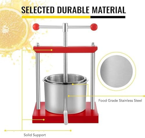 Lemon Squeezer Lemon Juicer Citrus Juicer Separate From 5.5L Energy Saving Large Manual Citrus Press Juicer Lime Squeezer Stainless Steel For Fruit Vegetable Pressing