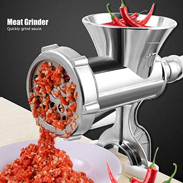Food Processor Meat Grinder Manual Meat Grinder Food Chopper Grinding Machine Sausage Staff Maker Sausage Meat Grinder Vegetable Chopper For Home Mincing Pork Kitchen Use