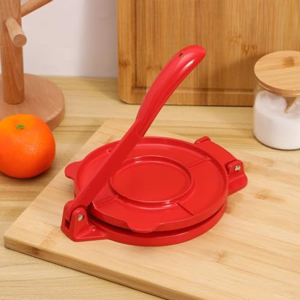 Imikeya 6 Inch Tortilla Press & Pizza Dough Maker - Heavy-Duty Aluminum Tortilla Press For