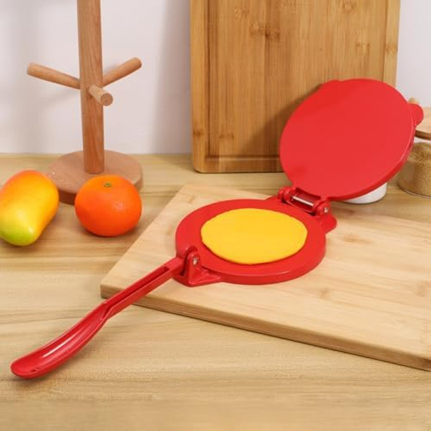 Imikeya 6 Inch Tortilla Press & Pizza Dough Maker - Heavy-Duty Aluminum Tortilla Press For