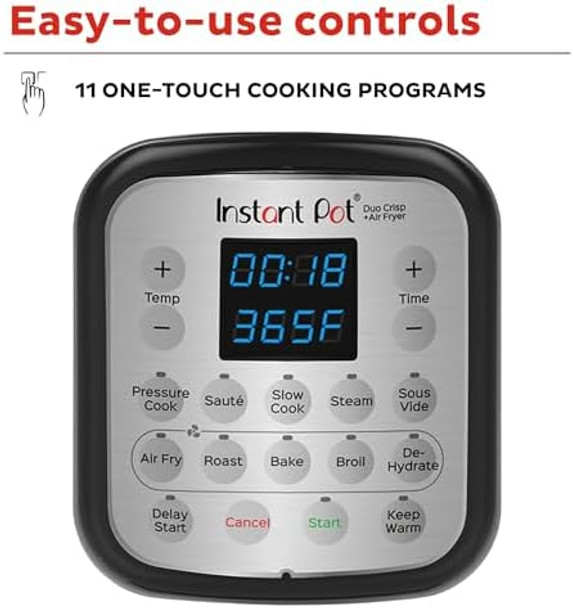 Instant Pot Pro Plus Wi-Fi Smart 10-In-1 Pressure Cooker Slow Cooker Rice Cooker Steamer Sauté Pan Yogurt Maker Warmer Canning Pot Sous Vide Includes App With Over 800 Recipes 6 Quart