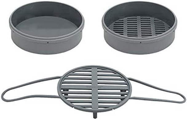 Instant Pot Electric Pressure Cooker Accessory Official Steamer Insert Set Includes Long Handled Trivet Steamer Basket Broiler Pan To Fit All 8Qt And 6Qt Models
