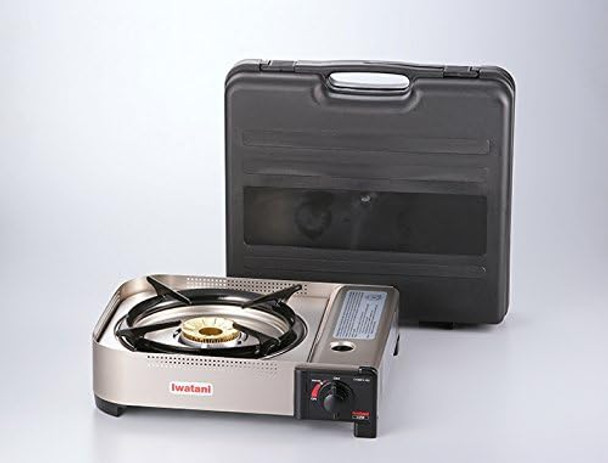 Iwatani 35Fw Single-Burner Butane Portable Cooktop Indoor & Outdoor Cooking Stove Medium