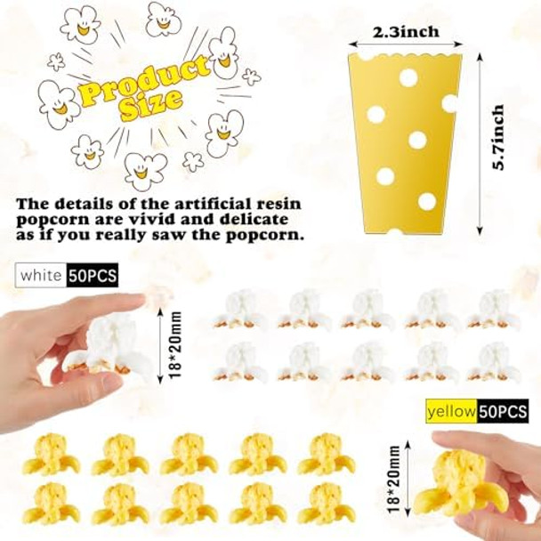 100 Pieces Mini Resin Popcorn Decor Artificial Lifelike Popcorn Fake Popcorn Decorations With Mini Popcorn Boxes Cardboard Popcorn Container For Party Diy Photo Props Small Popcorn Models Decor 100 Pieces Mini Resin Popcorn Decor Artificial Lifelike Popcorn Fake Popcorn Decorations With Mini Popcorn Boxes Cardboard Popcorn Container For Party Diy Photo Props Small Popcorn Models Decor
