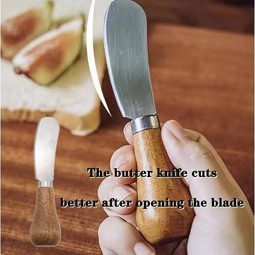 4 Pcs Cute Standing Butter Knifestainless Steel Cheese Knives，Multifunctional Cream Spatulafruit Jam Peanut Butter Spreading Knife For Sandwich Bread Toast