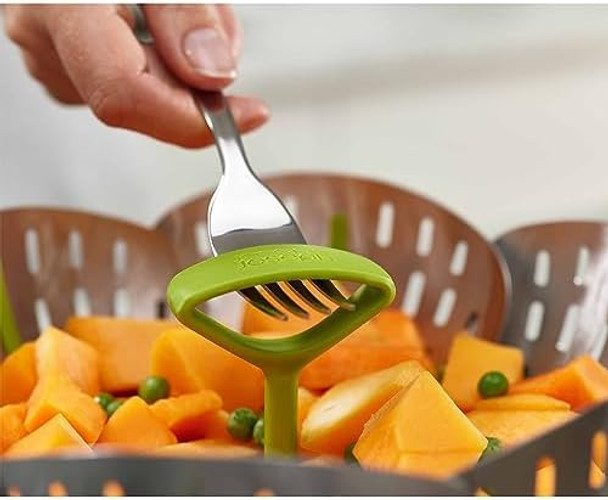 Joseph Joseph Bloom Folding Steamer Basket For Vegetables Expandable For Various Pans Compact Storage - Green Joseph Joseph Bloom Folding Steamer Basket For Vegetables Expandable For Various Pans Compact Storage - Green